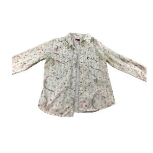 Levi Vintage Style Floral Women’s Long Sleeve Button Down Fall Blouse Top